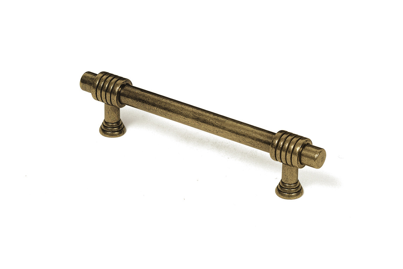 Poignée de meuble zamak laitonné, entraxe 96 mm