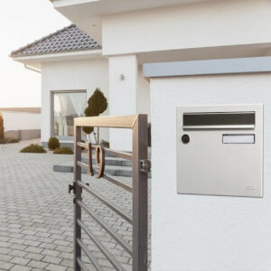 Boîte aux lettres - 1 porte extérieur - Allure - acier blanc mat