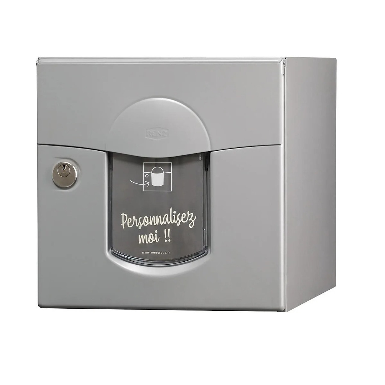 Boîte aux lettres - 1 porte extérieur - Soléa - acier gris mat