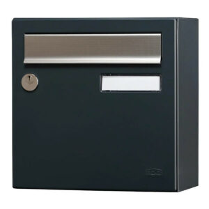Boîte aux lettres compacte - 1 porte extérieur - Allure - acier anthracite mat
