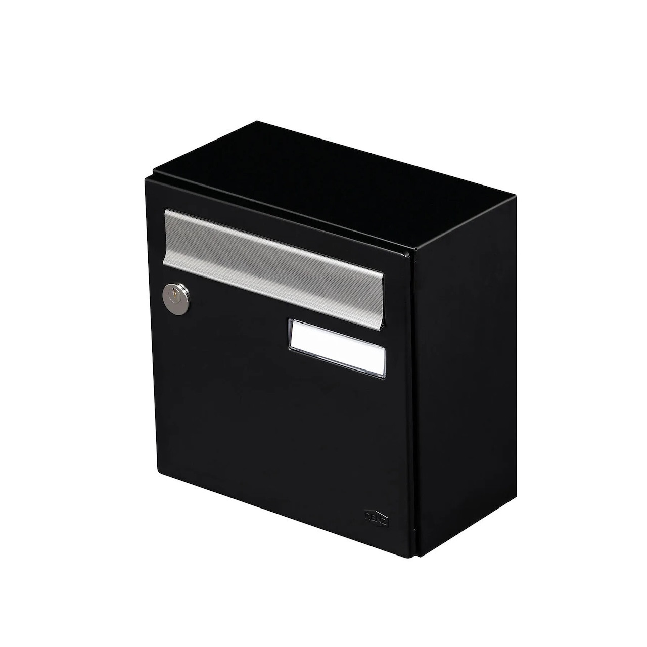Boîte aux lettres compacte - 1 porte extérieur - Allure - acier noir mat