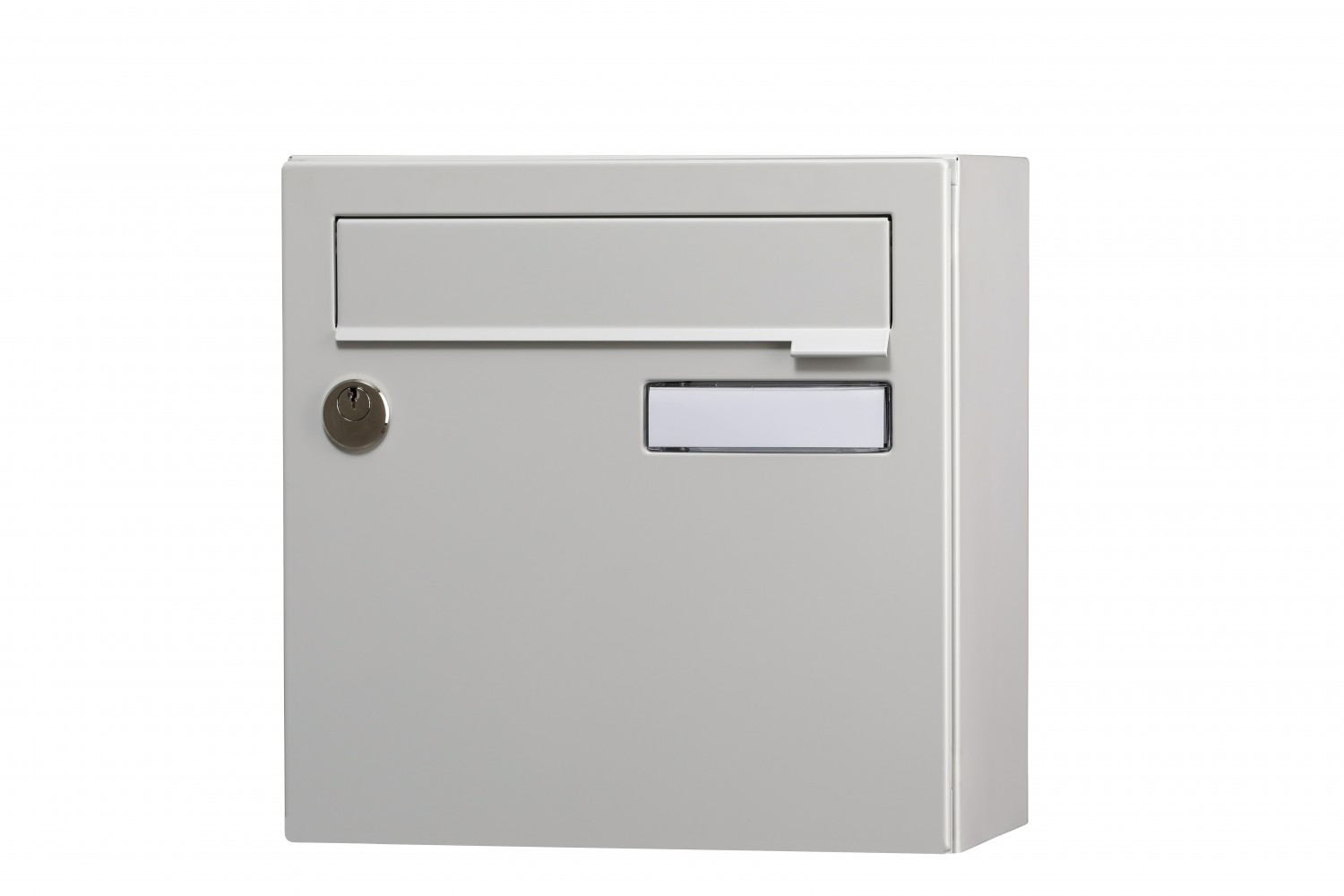 Boîte aux lettres compacte 1 porte extérieur RENZ acier gris mat