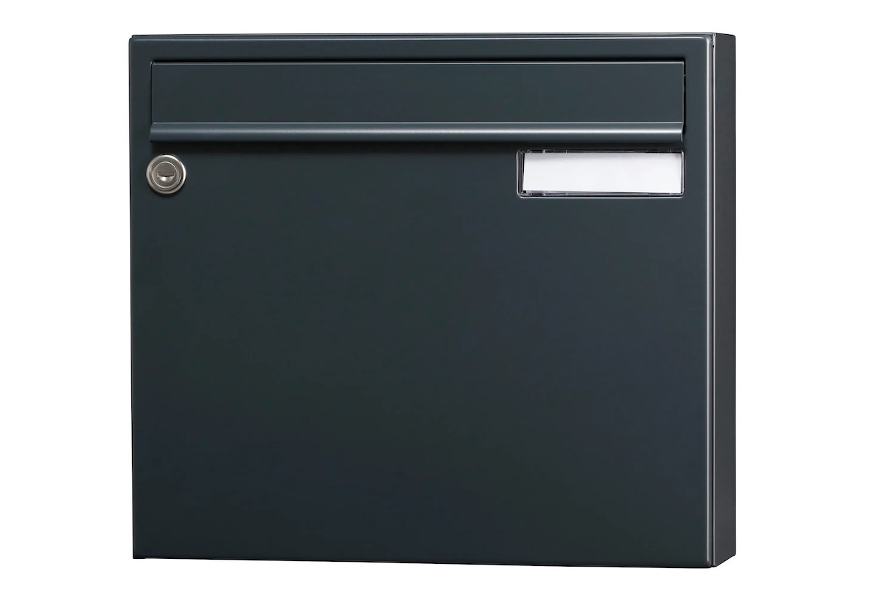 Boîte aux lettres non normalisée 1 porte extérieur - Saphir - acier anthracite