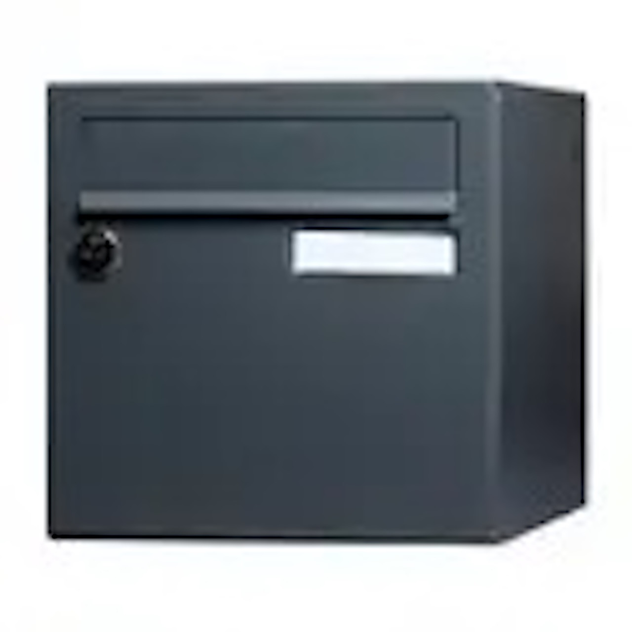 Boîte aux lettres normalisée - 1porte extérieur - Essentiel - acier gris brillant