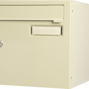 Boîte aux lettres normalisée 2 portes extérieur RENZ acier beige brillant