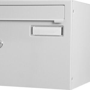 Boîte aux lettres normalisée 2 portes extérieur RENZ acier gris brillant