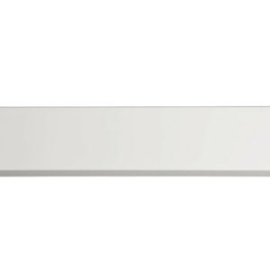 Entrée de courrier - acier blanc - largeur 37 cm