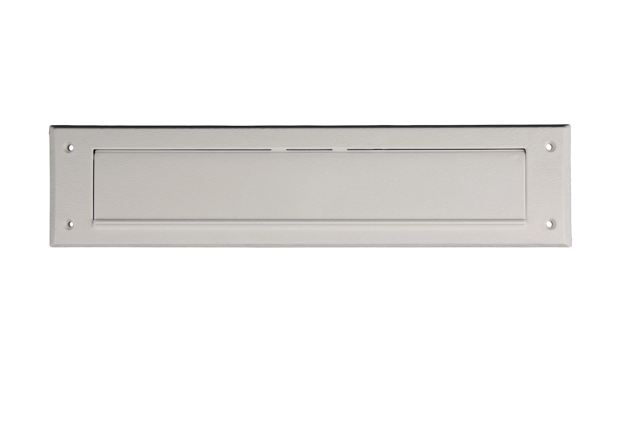 Entrée de courrier - PVC blanc - largeur 34 cm