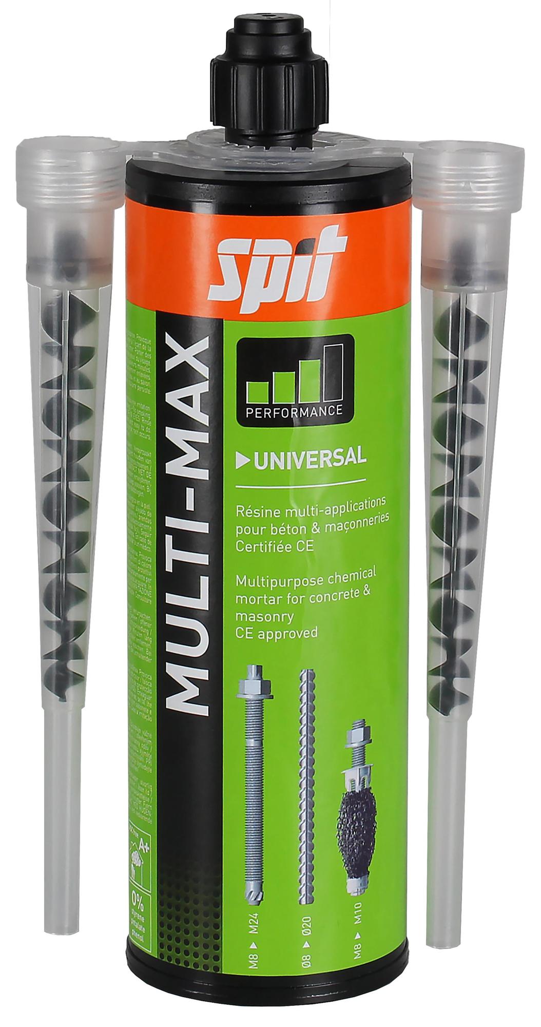 Résine Multi-Max 410 ml avec 2 buses SPIT PASLODE 060047