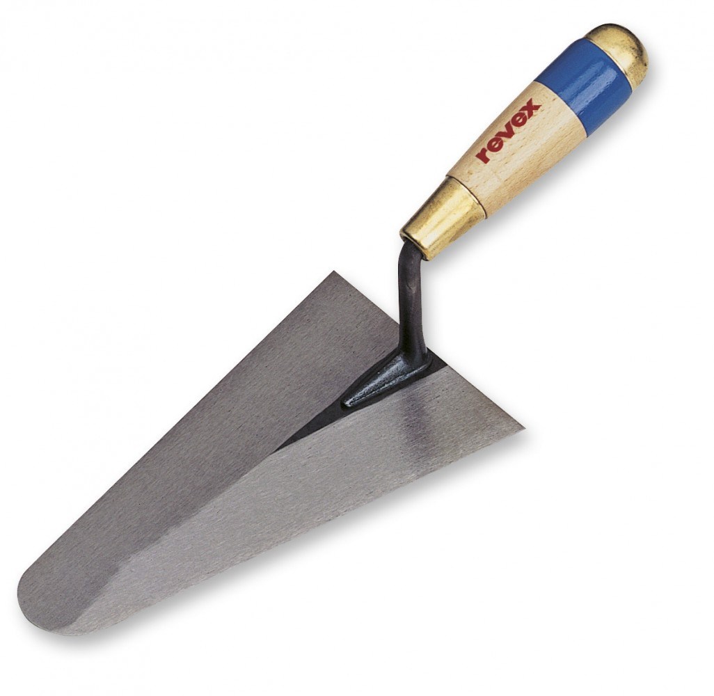 Truelle cazzuola ronde acier traité REVEX, 24 cm