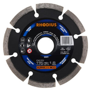 Disque de tronconnage diamant - ALPHALINE - DG 70 - 115 X 10,0 X 1,6 X 22,23mm