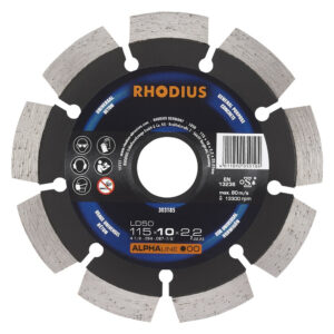 Disque de tronconnage diamant - ALPHALINE - LD50 - 115 X 10,0 X 2,2 X 22,23mm