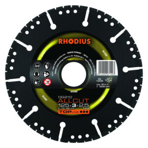 Disque de tronconnage diamant - TOPLINE - DG210 Allcut - 125 X 3,0 X 2,5 X 22,23mm