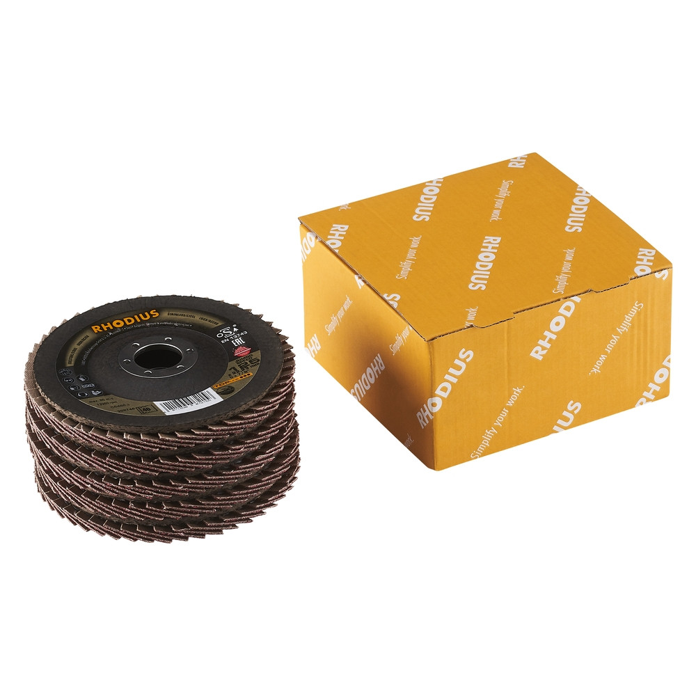 Pack de 5 - Disque à lamelles - TOPLINE - JUMBO SPEED PACK - 125 X 22,23mm - Grain 40