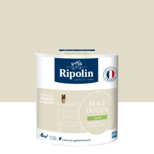 Peinture meuble et objet, RIPOLIN, beige dogon 0.5l