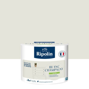 Peinture meuble et objet, RIPOLIN, blanc champagny 0.25l