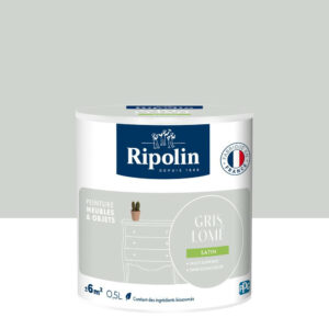 Peinture meuble et objet, RIPOLIN, gris lome 0.5l