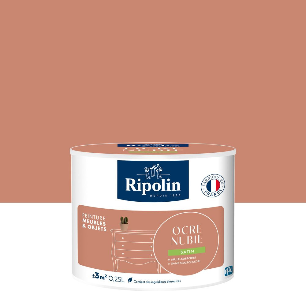 Peinture meuble et objet, RIPOLIN, ocre nubie 0.25l