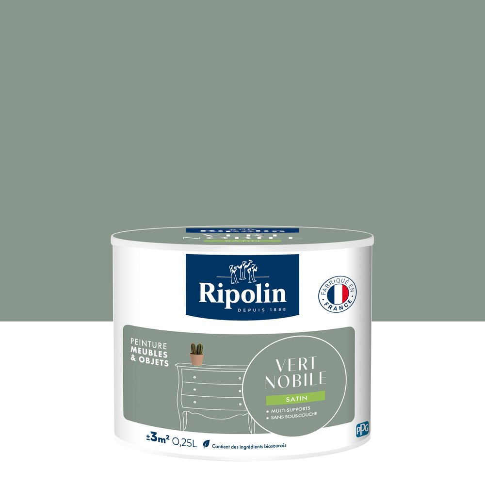 Peinture meuble et objet, RIPOLIN, vert nobile 0.25l