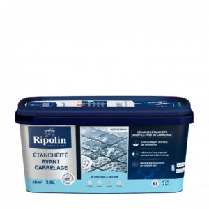 Revêtement d'étanchéité avant carrelage Rip etanch, RIPOLIN blanc 2.5 l