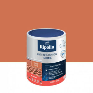 Revêtement d'étanchéité toiture, RIPOLIN Anti-infiltration terre cuite 0,75 L