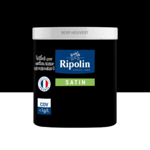 Testeur peinture noir houvert satine Interieur RIPOLIN 75 ml
