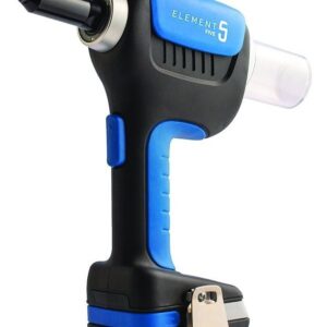 Riveteuse 18 V pour rivets aveugles D 2,5 - 5 mm + 2 batteries 2 Ah + chargeur + coffret SCELL-IT E-5-2XBAT