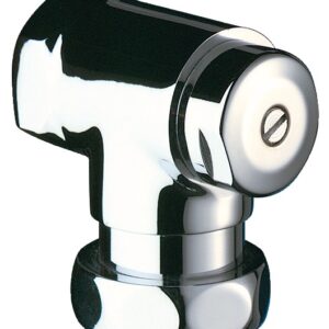 Robinet arrêt équerre TEMPOCHASSE F1'' F1''1/4 chromé DELABIE 765000