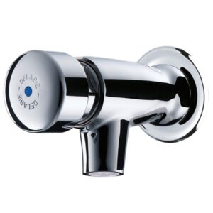 Robinet de lavabo temporisé mural TEMPOSTOP 1/2'' avec rosace DELABIE 746292