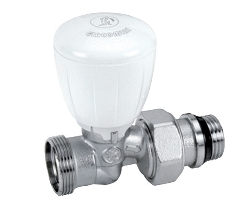 Robinet de radiateur droit 1/2 D16 GIACOMINI R432X033