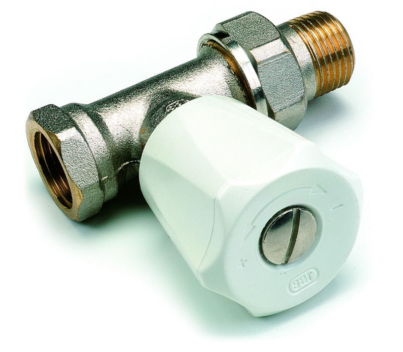 Robinet de radiateur EUROSAR droit nickelé 1/2'' COMAP 419204