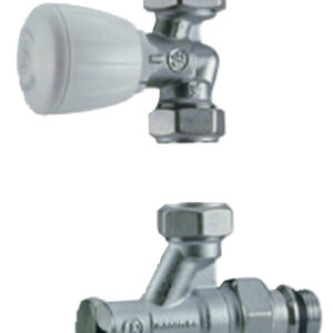 Robinet de radiateur monotube équerre 1/2 D18 GIACOMINI R436IX044