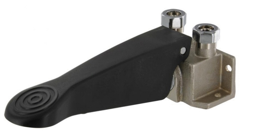 Robinet mono-pédale 520E Presto temporisé pour lavabo - 23614