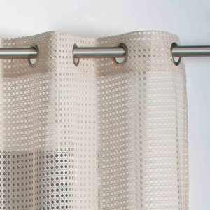 Voilage tamisant, Waska beige l.140 x H.240 cm