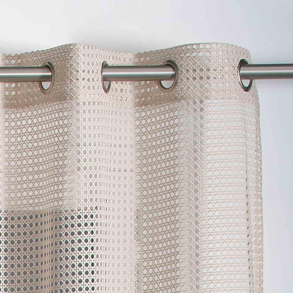 Voilage tamisant, Waska beige l.140 x H.240 cm