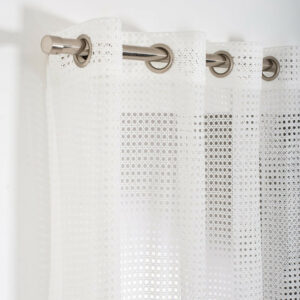 Voilage tamisant, Waska blanc l.140 x H.240 cm