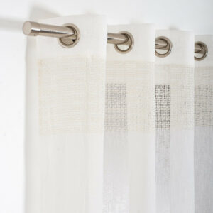 Voilage transparent, grace beige l. 140 x H. 260 cm