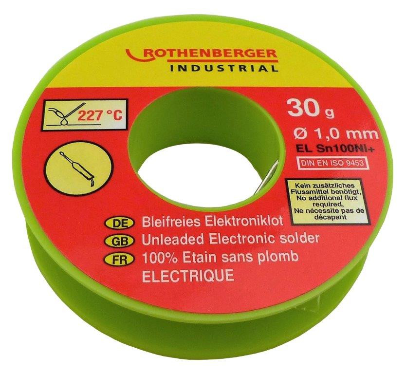 Bobine étain électronique 1 mm, 30 g. ROTHENBERGER