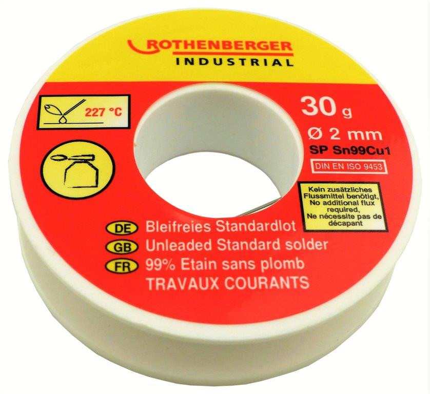 Bobine étain standard 2mm, 30 g. ROTHENBERGER