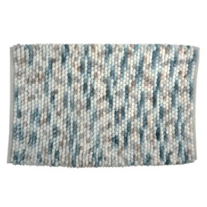 Tapis de bain multicouleur en microfibre, l.80 x L.50 cm