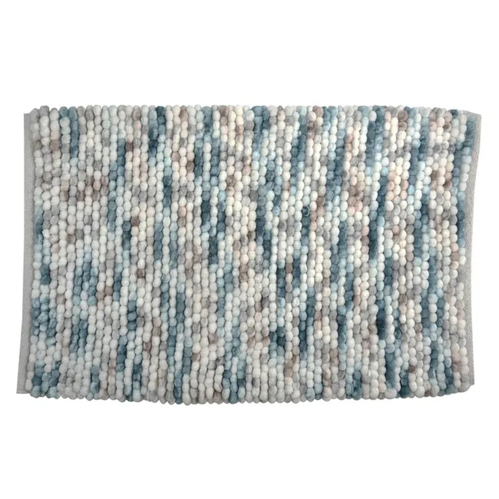 Tapis de bain multicouleur en microfibre, l.80 x L.50 cm