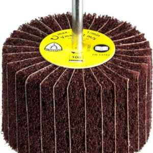 Roue à lamelles texture combinée sur tige NCS 600 60 x 30 mm grain 100 boîte de 10 KLINGSPOR 258937