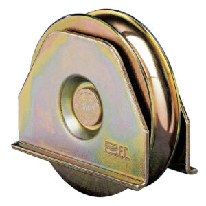 Roue avec plaque gorge ronde 120 mm FRATELLI COMUNELLO 332-120