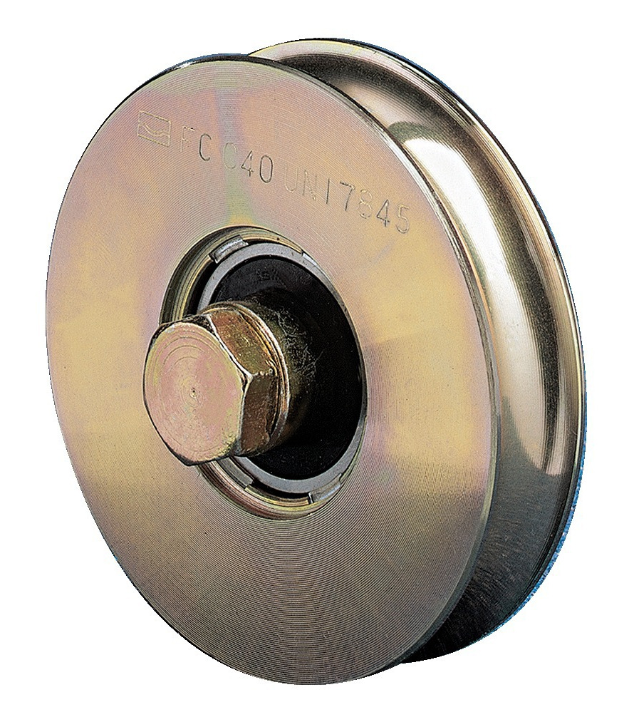 Roue gorge ronde 1 roulement 80 mm R20 COMUNELLO 310-80S
