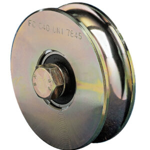 Roue gorge ronde 2 roulements 100 mm R20 COMUNELLO 315-100