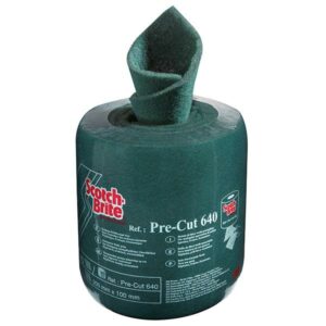 Rouleau Abrasif non tissé Scotch-Brite™ VERT prédécoupé 640 200 x 100 mm 40 pièces 3M 11167
