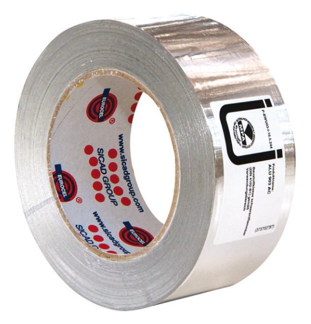 Ruban adhésif aluminium HT 903 50 mm x 50 m EUROCEL 070300360
