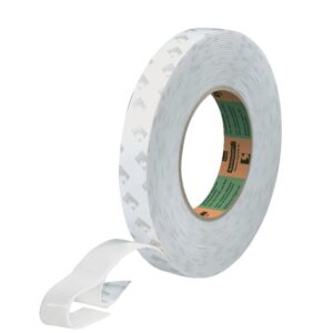 Ruban adhésif double-face blanc en mousse 1mm 10 m x 19 mm BARNIER 141571