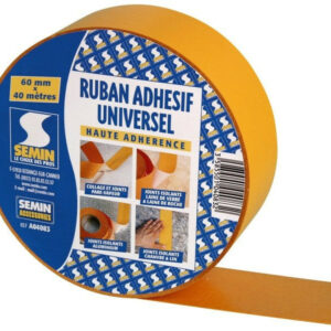 Ruban adhésif universel haute adhérence, pare vapeur, SEMIN, 60 cm x 40 ml