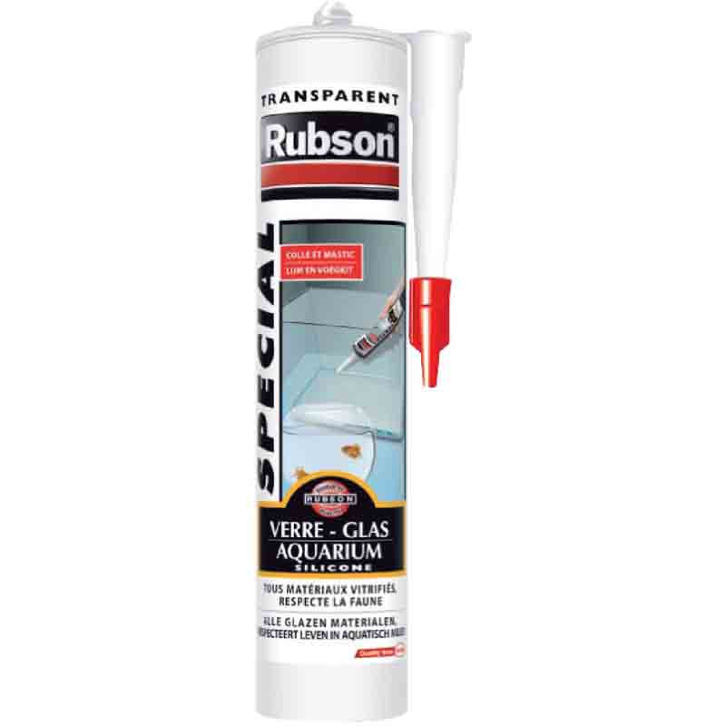 Mastic colle verre et aquarium 280 ml